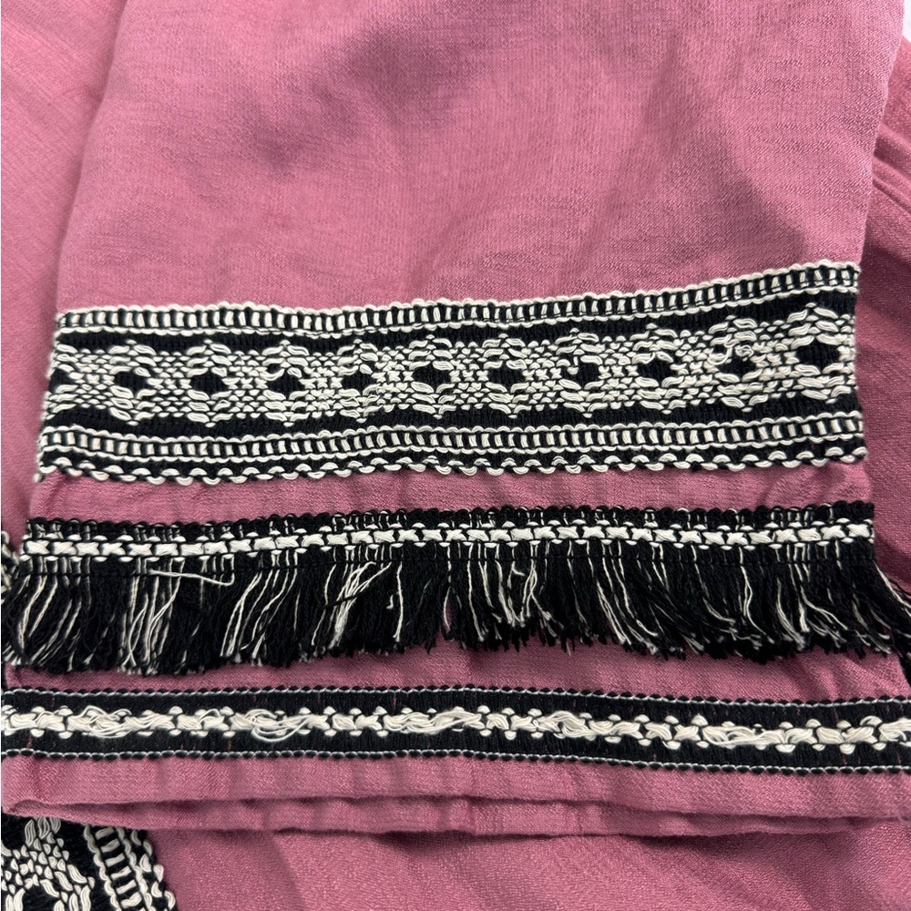 Embroidered Kimono With Fringe - Picture 8 of 8